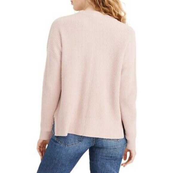 Madewell Patch Pocket Knit Pullover Sweater Blush Pink Size - Picture 3 of 11